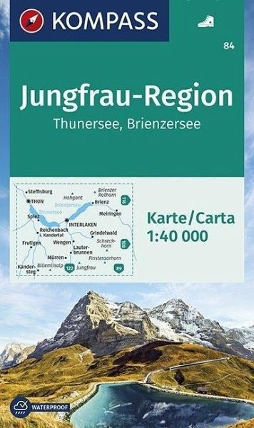 Wanderkarte 84 Jungfrau-Region