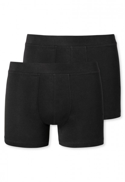 Shorts für Jungen in Schwarz, im praktischen Doppelpack, schlichtes Design