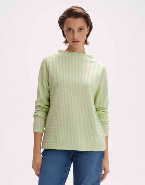 Sweater Gitech mit Struktur, avocado
