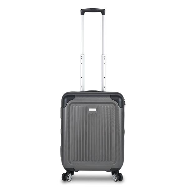 STRIPE 4-Rad Hartschalen-Trolley Größe S 54 cm, grau