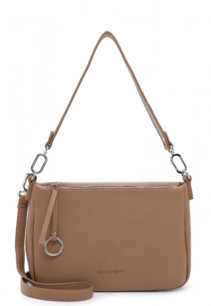 DEBBY Handtasche mit Reißverschluss mittel, taupe