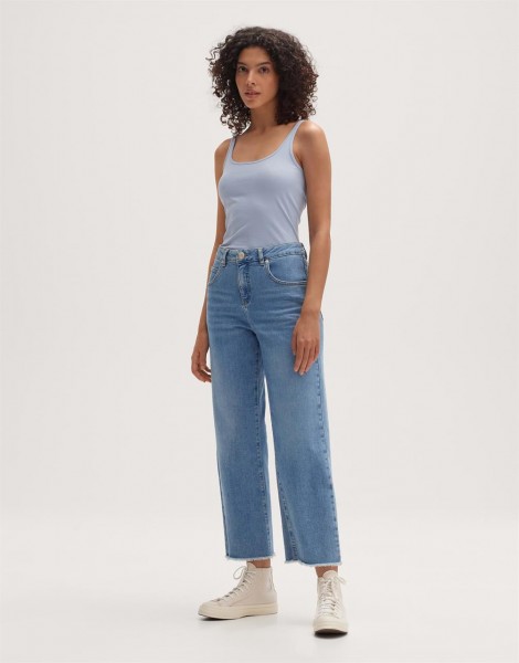Trägertop Ina mit Rundhalsausschnitt,preppy blue
