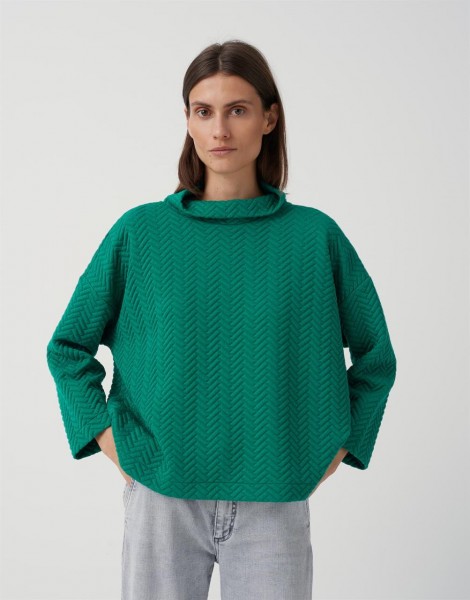 Sweater Ulynn überschnittene Ärmel,Längsnaht hinten,aus Viskose-Mix
