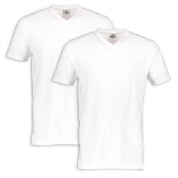 T-Shirt mit V-Ausschnitt und normale Passform