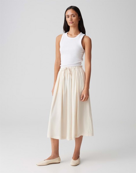 Midirock RONNA in luftig leichter A-Linie, Gr. 40, natural glaze