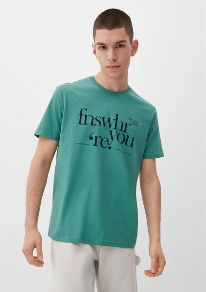 T-Shirt mit Schriftprint 