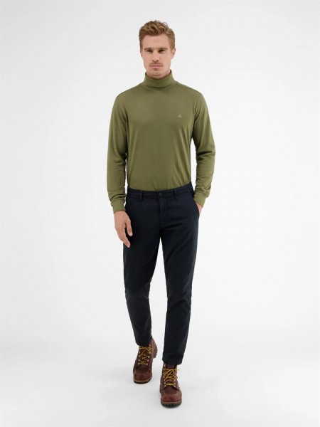 Chino mit Microstruktur, SLIM FIT /HOSE LANG