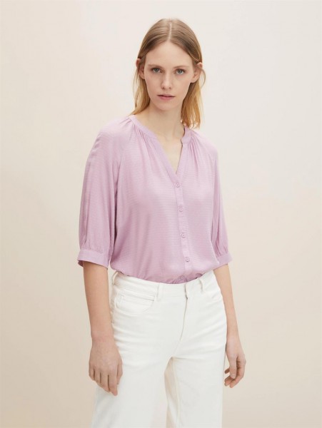 structured short sleeve blouse