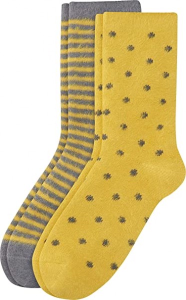 Damen-Kuschelsocken, 2er Pack