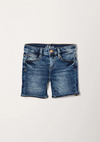 Jeansbermuda mit Waschung